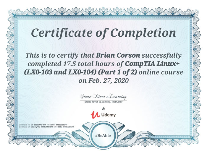 Linux+ 103-104